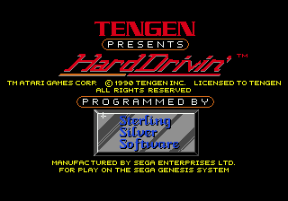 Hard Drivin screenshot 3 for Sega Genesis
